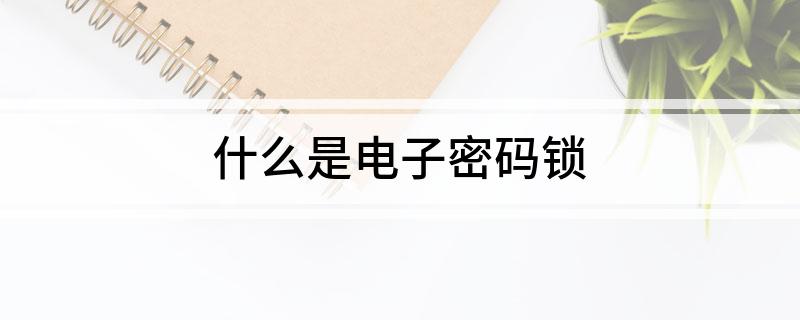 什么是电子密码锁